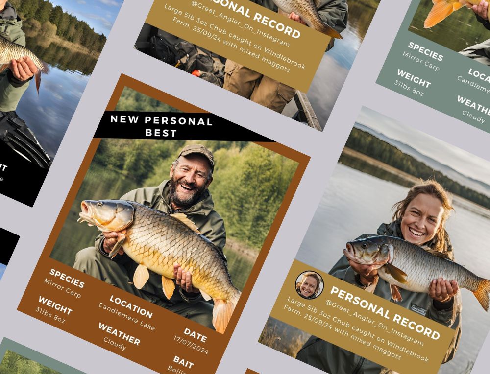 Anglers on Instagram: Elevate Your Catch Photos with Free Canva Templates,Unfair Baits,unfairbaits.com